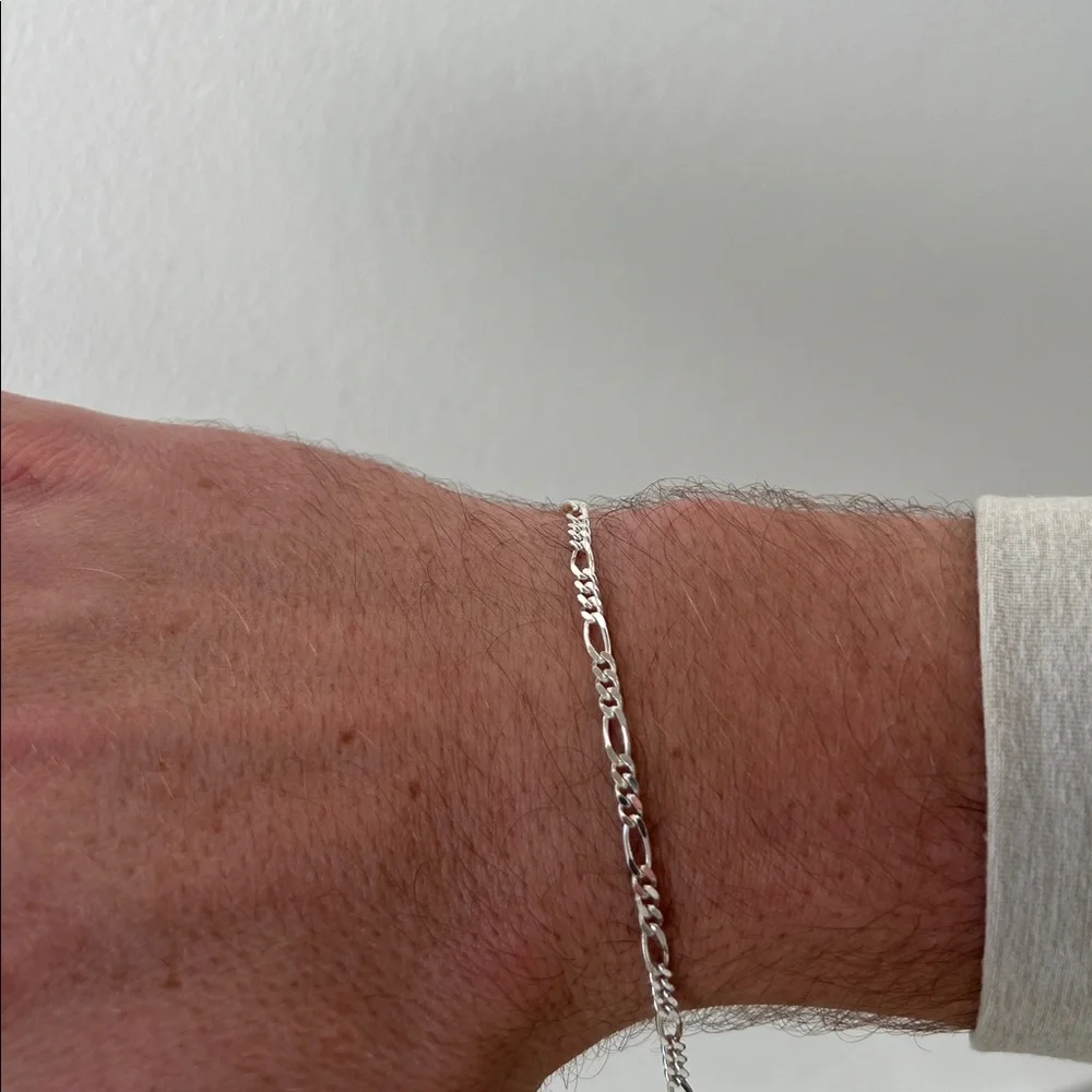 Elegant Silver Women's Bracelet Tennis Made in Italy 9”